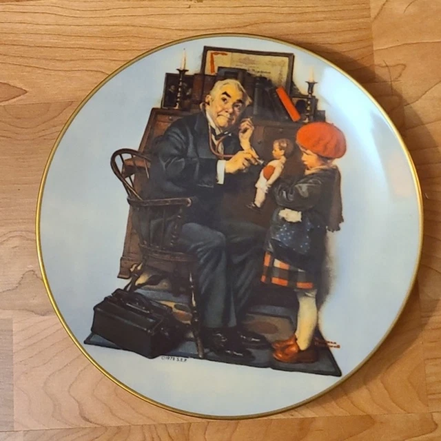 Norman Rockwell Collector Plate "The Doctor and the Doll", First Edition