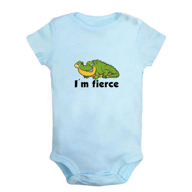 I'm Fierce Funny Romper Baby Bodysuit Newborn Jumpsuit Kids Animal Outfits Tops
