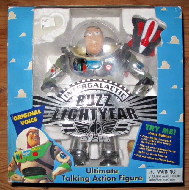 VINTAGE 1996 TOY STORY Buzz Lightyear Thinkway Toys Disney Store *NOT