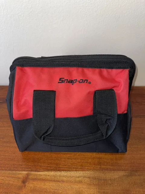 SnapOn Tools Zippered Tool Tote Bag with Pockets CTUTOTE Red/Black 12x10x10