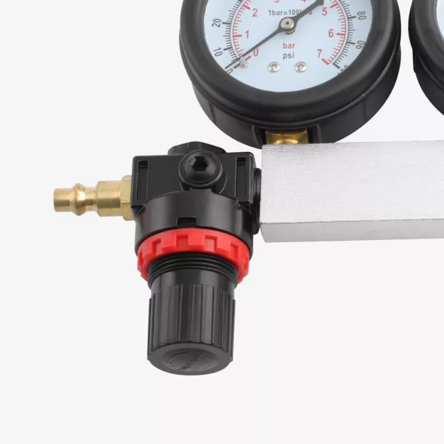 Cylinder Leak-Down Tester Leakage Leak Detector Engines Compression Tester Gauge 3