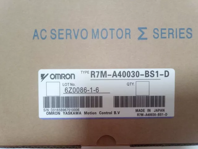1PC Omron Servo Motor R7M-A40030-BS1-D 3000r/min Motor New In Box Fedex Or DHL