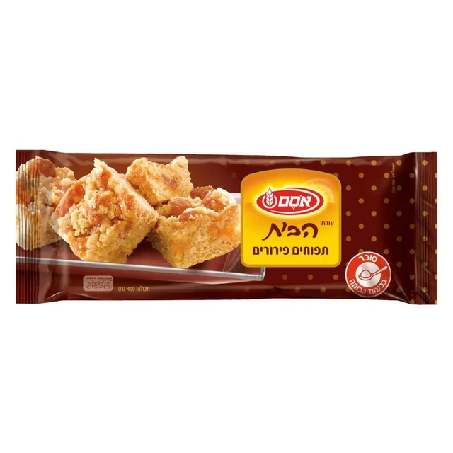 Apple Cake with crumbs Flavored The House Cake Kosher By Osem 400g