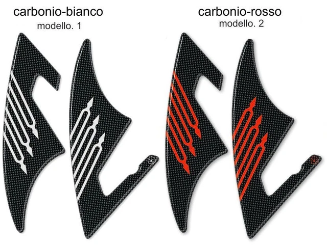 Stickers 3D Per Moto Adesivo 3D In Resina Per Serbatoio Yamaha TMAX 530 2017-2020 - Carbonio Argento | Protezione Stile Stickers 3d Resinati
