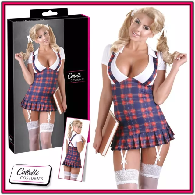 Mini Abito scolaretta sexy Schoolgirl Cottelli Costume Uniforme Lingerie erotic