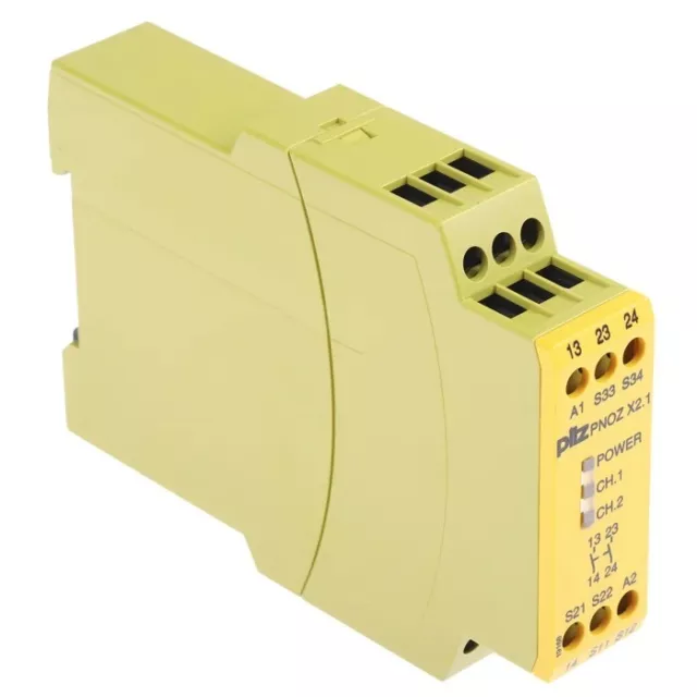 Pilz Dual-Channel Safety Switch/Interlock Safety Relay, 24V ac/dc, 2 Safety Cont