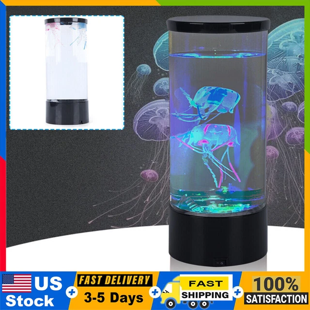 Jellyfish Aquarium LED 7-Color Changing Lighting Fish Tank Mood Light Lamp Light