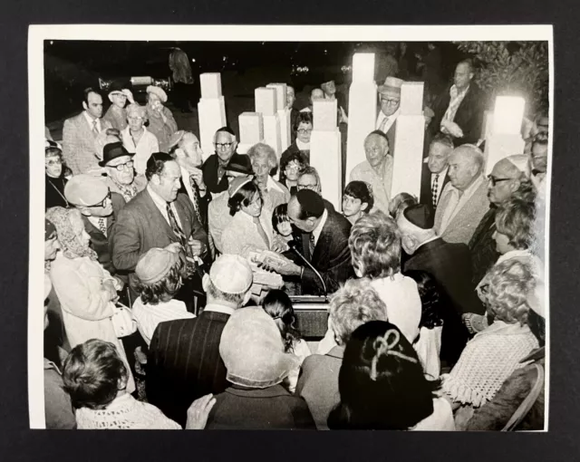 1973 HEBREW ACADEMY Miami Menorah Dedication For Israel Soldiers VTG