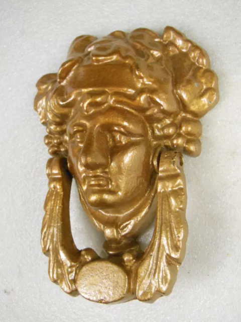 large Cast Iron DOOR KNOCKER Victorian Style in Copper Color - 7" x 5 1/2"