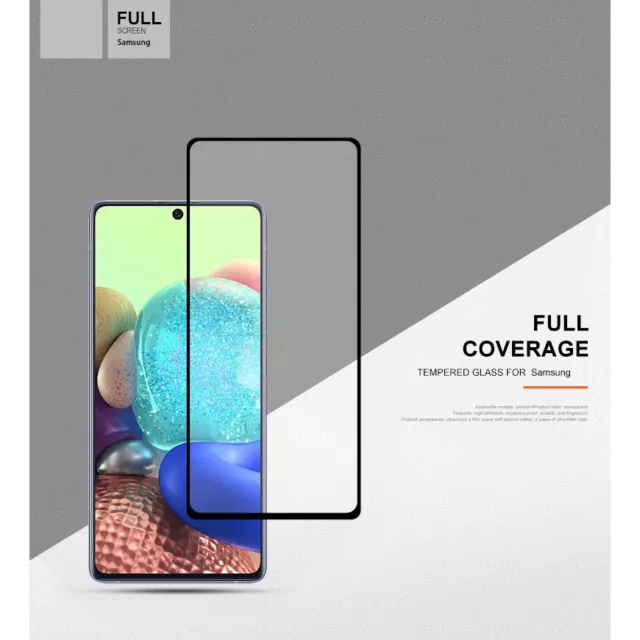 For Samsung Galaxy A51 A71 A11 A21s Tempered Glass Full Cover Screen Protector
