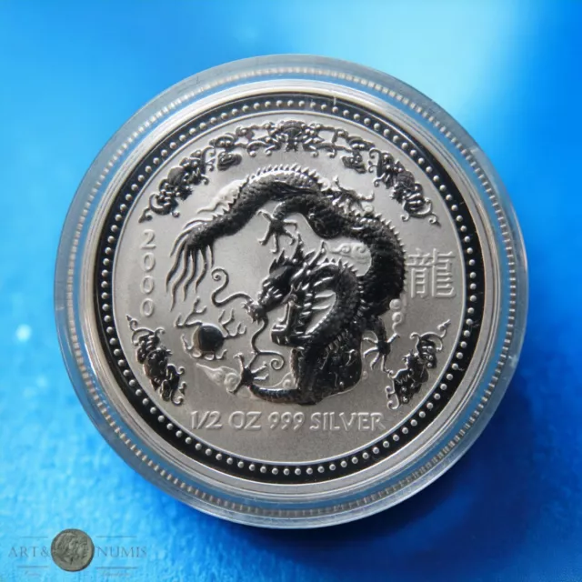 AUSTRALIE - AUSTRALIA - 50 Cents 1/2 Oz Proof  Year of dragon 2000