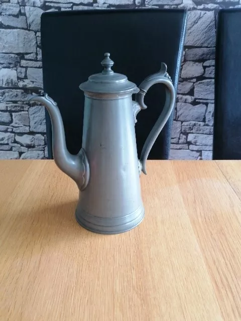 Antique James Dixon And Sons Pewter Coffee Pot No4048