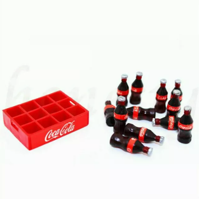 13x Dolls House 1:12TH Scale Miniature Coca Cola With Base Drinks Accessories
