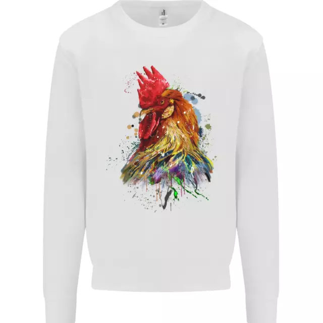 A Chicken Watercolour Mens Sweatshirt Jumper