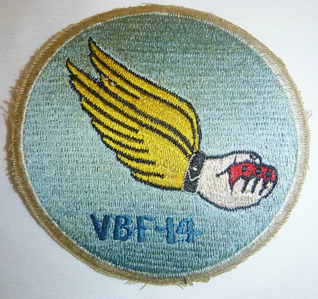 Flight Patch - US NAVY - BOMBER FIGHTER SQUADRON 14 - VBF-14 - WWII - A.412