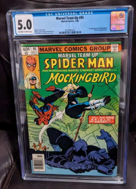 Marvel TEAM-UP #95 - CGC Newsstand Ed 1st app of Mockingbird 1980 Spider-man