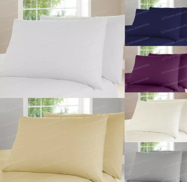 200 TC Thread Count 100% Egyptian Cotton Pair of Pillow Case Oxford or Housewife