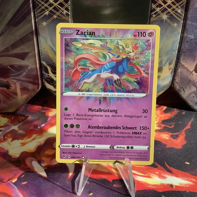 Pokemon Card Card Zacian Amazing Rare Color Shock Vivid Voltage Holo Mint
