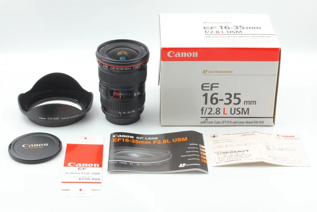 【MINT in BOX】Canon EF 16-35mm f2.8 L USM Zoom Lens w/ Hood From JAPAN