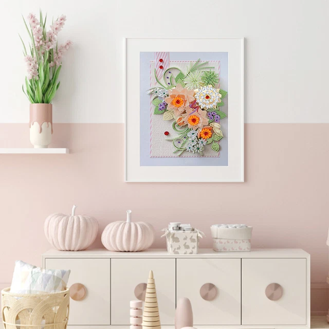 SoeHong 5D DIY Teilweise spezielle Form Bohrer Diamant Zeichnung Kit Blume Stras