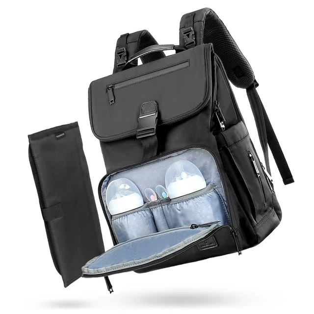 Diaper Bag Backpack, Multifunction Waterproof Travel Baby Nappy Changing Bag