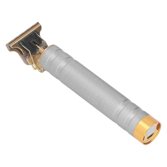 (Metallic Silver Pattern) Hair Trimmer Hair Clipper T Blade Hair Trimmer