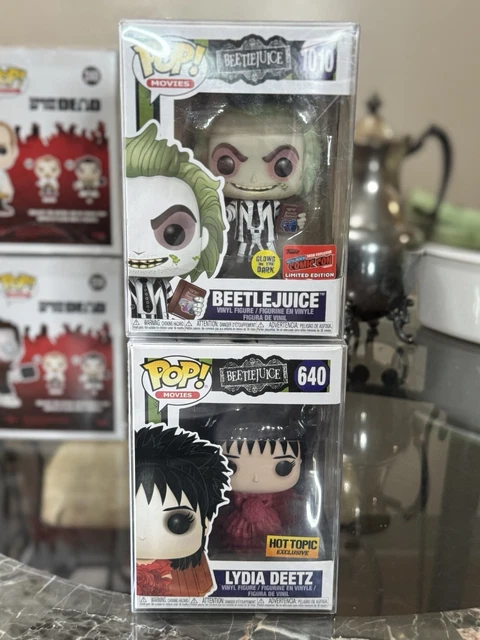 BEETLEJUICE LYDIA DEETZ Wedding Outfit Hot Topic Exc Funko Pop #640 w  Protector 59.99 - PicClick UK