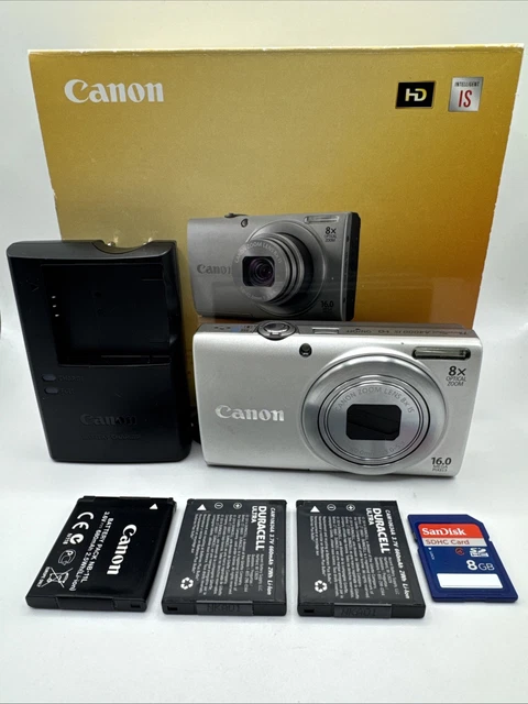 CANON POWERSHOT A4000 IS 16MP 8x Optical Zoom Digital Camera (Silver