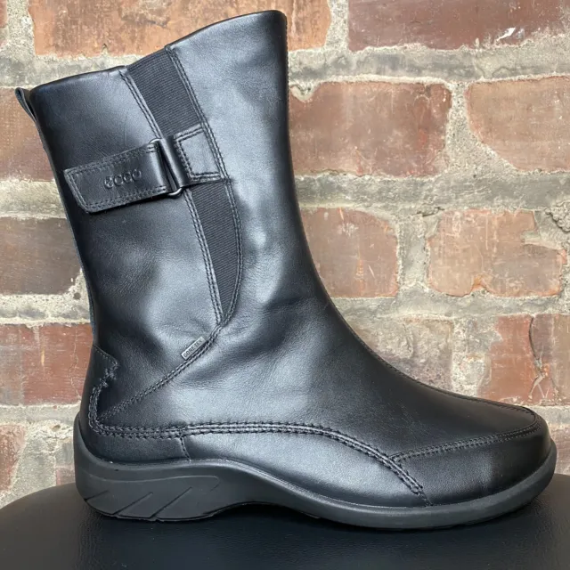 Antagelser, antagelser. Gætte Siden turnering ECCO TOUCH 55 Black High Cut Zip Leather Boots Shoes US 9 - 9.5 M EUR 40  NWB $189.99 - PicClick
