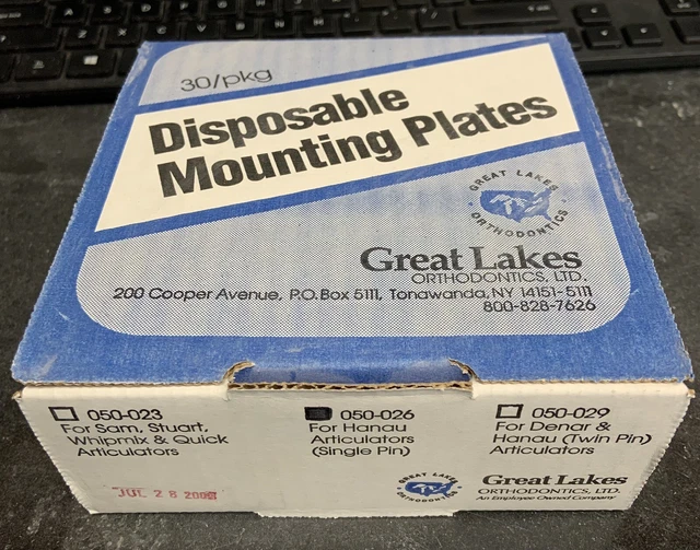 Great Lakes Ortho Disposable Mounting Plates - 050-026 Hanau Artic
