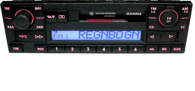 Original Volkswagen Gamma V 1J0035186 / B / D / E /  Autoradio  VW Radio