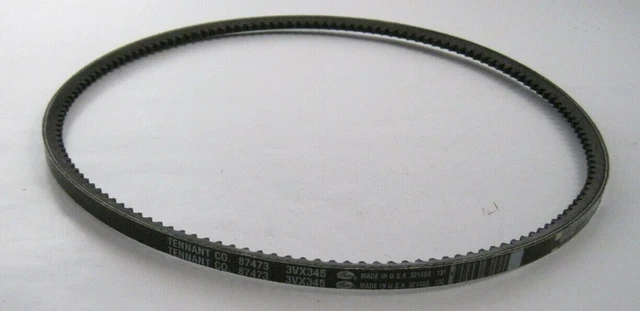 Genuine TENNANT 87473 Cogged V-Belt (3VX345) - Prepaid Shipping