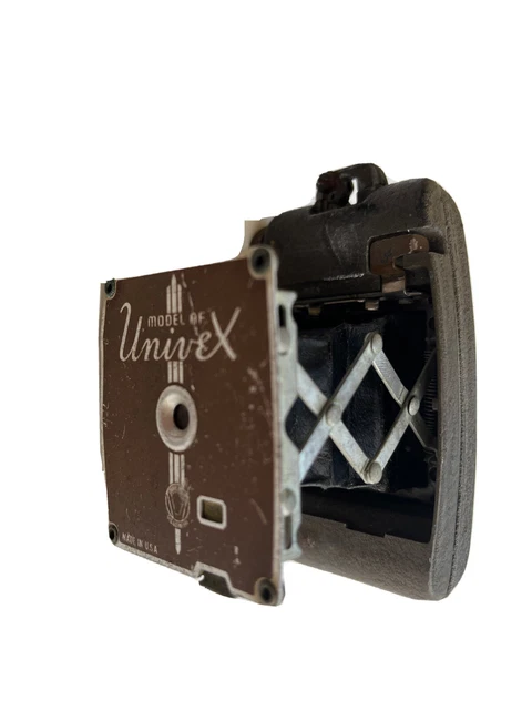 VINTAGE UNIVEX FOLDING CAMERA MODEL AF Tiny ! Made In USA !! Untested As Is