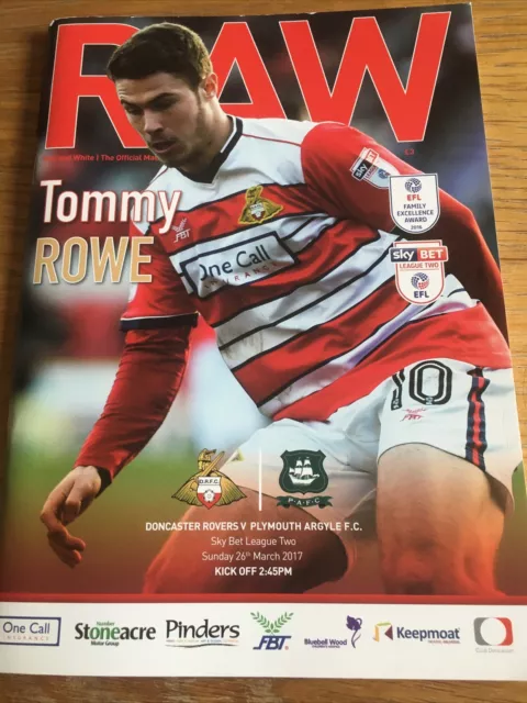 Doncaster Rovers V Plymouth Argyle 2016/17