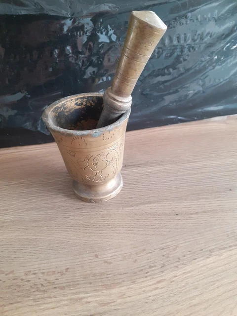 ANCIEN MORTIER PILON en bronze EUR 30,00 - PicClick FR