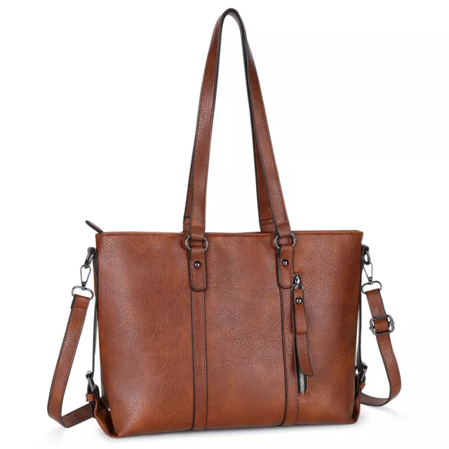 Women Tote Shoulder Bag Large Soft Leather Crossbody Designer Shopper Handbag 2