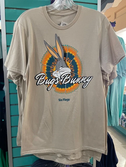 SIX FLAGS MAGIC Mountain Looney Tunes Bugs Bunny Adult Size T Shirt 2XL 