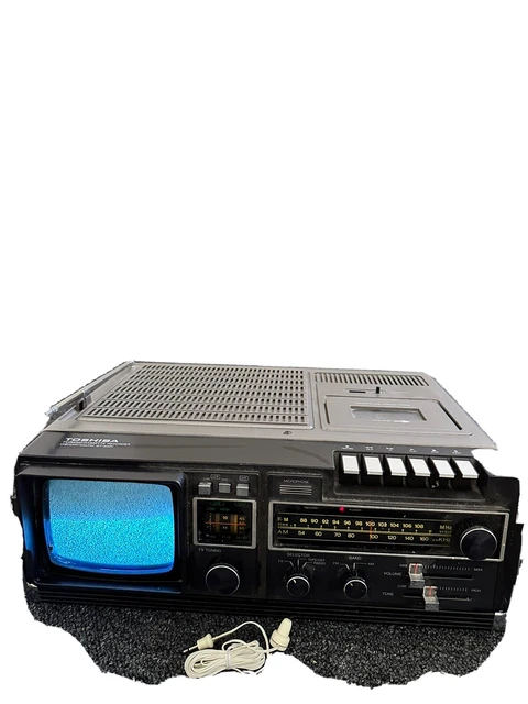 Toshiba Gt 5000 Tv/radio Cassette Works Made In Japan