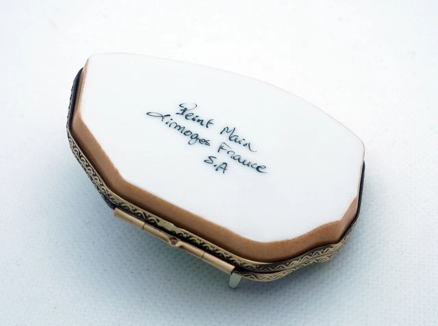 New French Limoges Trinket Box Amazing Paris Metro Map w Famous Paris Monuments 6