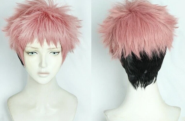 Sorcery Fight Jujutsu Kaisen Yuuji Yuji Itadori Cosplay Kostüme Perücke wig A