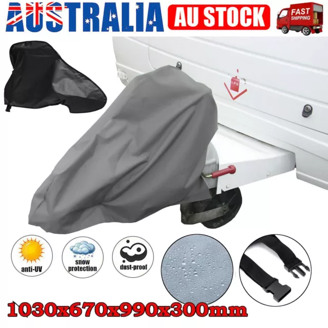 Caravan Hitch Cover Trailer Tow Ball Coupling Lock Cover Waterproof PVC Nylon AU