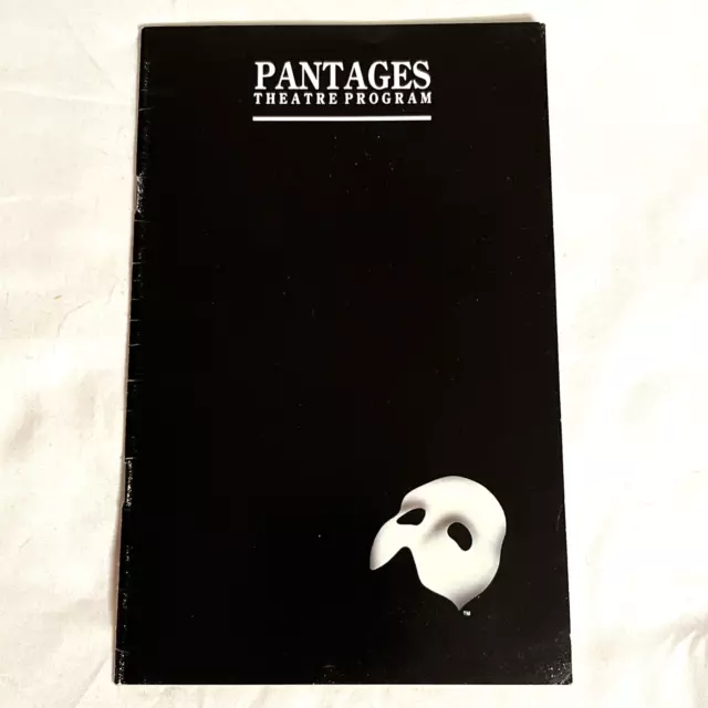 Phantom Of The Opera Pantages Theatre Program Canada Production Vintage 1993