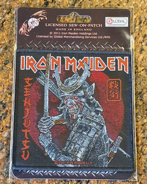IRON MAIDEN SENJUTSU Album Cover Artwork Licensed Patch 10cm x 10cm