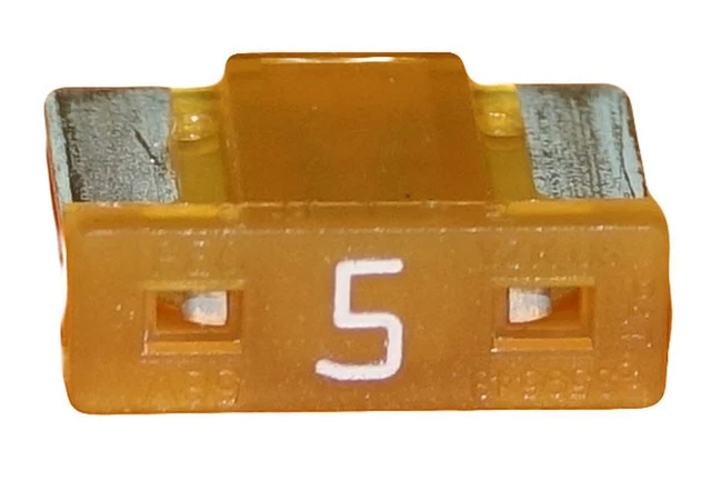 Lot 1 2 5 10 mini fusibles 5A auto moto à lame low profile beige pince fusible