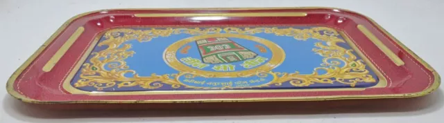 Vintage Ad Sign Printed Tin Bar Tray 303 Beedi Cigarettes Original Nice Subject