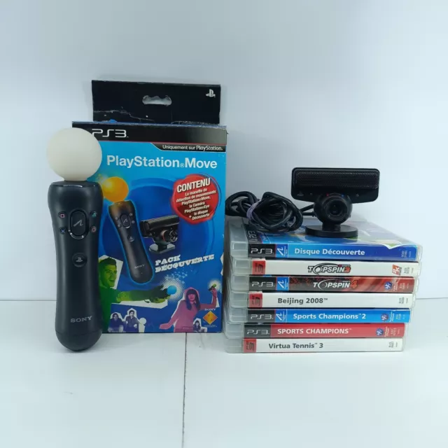 Playstation Move Motion Sony Console PS3 PS4 PS5 TESTATO + 7 Giochi FUNZIONANTE