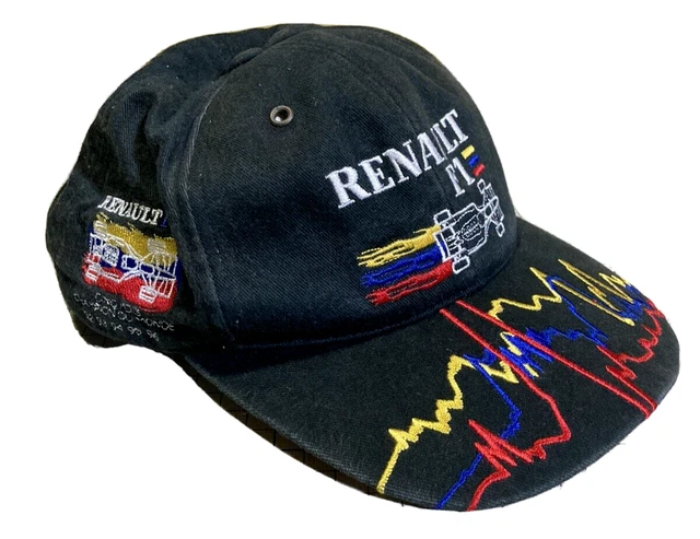 Renault Formula 1 F1 Official Licensed Vintage Hat Cap One Size Black Embroidery