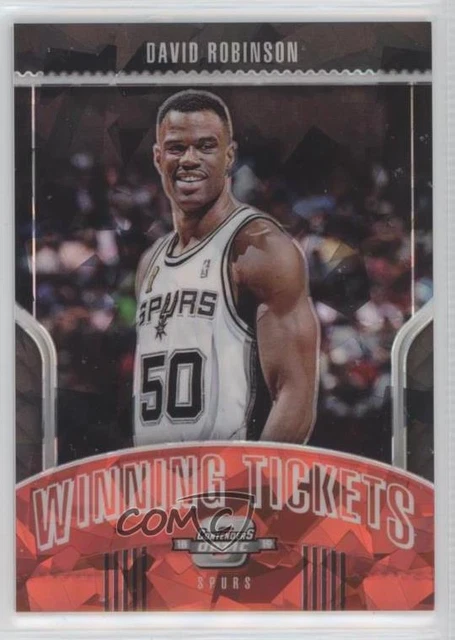 2018 Contenders Optic Winning Tickets Prizms Red Cracked Ice David Robinson HOF