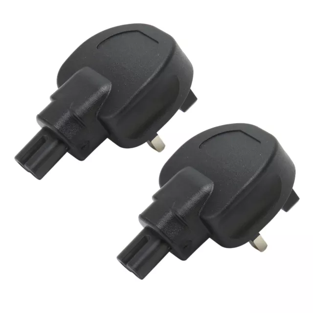 2pcs UK Plug To IEC 320 C7 Power Adapter Universal Standard Heavy Duty Compu OBF