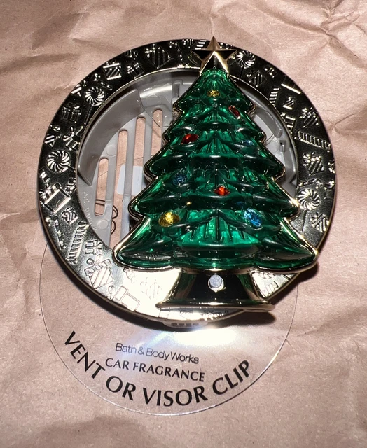 BATH & BODY Works Christmas Tree Vent & Visor clip Car Fragrance Holder